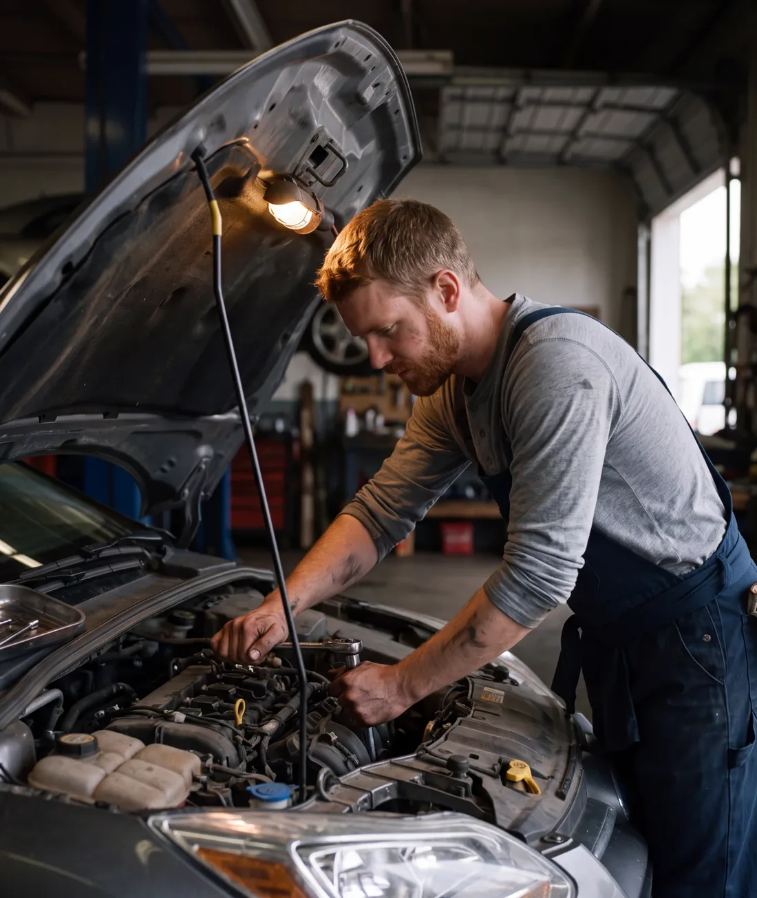 The owner at work in the shop